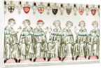 Seven Prince Electors voting for Henry VII, Holy Roman Emperor, 1341 by Anonymous