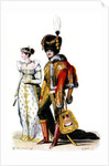 Court dress at the time of the French First Empire, 1807 by Anonymous