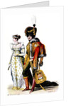 Court dress at the time of the French First Empire, 1807 by Anonymous