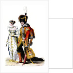Court dress at the time of the French First Empire, 1807 by Anonymous