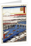 Clearing Weather after Snow at Nihon Bridge, (One Hundred Famous Views of Edo) by Utagawa Hiroshige