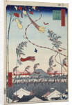 Prosperity Throughout the City during the Tanabata Festival, 1856-1858 by Anonymous