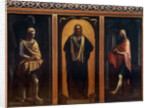 Christ with two Saints by Anonymous