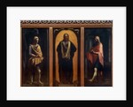 Christ with two Saints by Anonymous