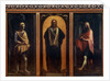 Christ with two Saints by Anonymous