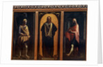 Christ with two Saints by Anonymous