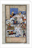 The Battle between Iranians and Turanians, 16th century by Anonymous