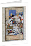 The Battle between Iranians and Turanians, 16th century by Anonymous