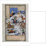 The Battle between Iranians and Turanians, 16th century by Anonymous