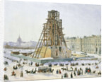 The Alexander Column in scaffolds, 1833 by Anonymous