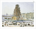 The Alexander Column in scaffolds, 1833 by Anonymous