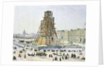 The Alexander Column in scaffolds, 1833 by Anonymous