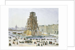 The Alexander Column in scaffolds, 1833 by Anonymous