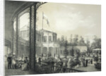 The Railway station in Pavlovsk, 1840-1850 by Anonymous
