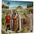 Saint Giles and King Wamba at the royal hunt, c1470-1480 by Anonymous