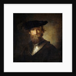 An Old Soldier in a Black Beret, 17th century by Anonymous