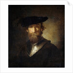 An Old Soldier in a Black Beret, 17th century by Anonymous