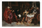 The Emperor Maximilian receives the Venetian Ambassadors in Verona, 1879 by Anonymous