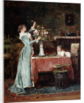 Composing a Bouquet, 1880s by Anonymous