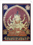 Guhyasamaja Akshobhyavajra (Thanka), 17th century by Anonymous