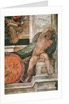 Detail of the Sistine Chapel ceiling in the Vatican, 1508-1512 by Anonymous