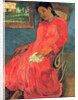 Woman in Red Dress, 1891 by Anonymous