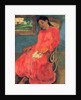Woman in Red Dress, 1891 by Anonymous