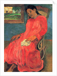 Woman in Red Dress, 1891 by Anonymous
