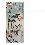 Sparrows and Camellias in the Snow, 1830s by Anonymous