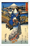 Nihonbashi in Edo, 1852 by Anonymous
