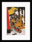 Girl on Her Way to the Shinto Shrine on a Stormy Night, 18th century by Anonymous