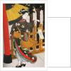Girl on Her Way to the Shinto Shrine on a Stormy Night, 18th century by Anonymous