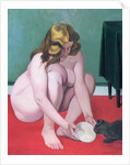 Woman with a Cat, 1919 by Anonymous