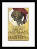 Plakat to the first international exhibition of art, Secession, 1893 by Anonymous