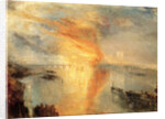 The Burning of the Houses of Parliament, 1834 by Anonymous