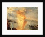 The Burning of the Houses of Parliament, 1834 by Anonymous