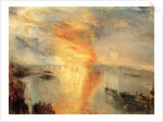 The Burning of the Houses of Parliament, 1834 by Anonymous