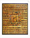 Year Calendar with the Scenes of the Passion of the Christ, second half of the 19th century by Anonymous