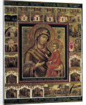 The Virgin of Tikhvin with Border Scenes, first quarter of 19th century by Anonymous