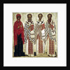 Paraskeva Pyatnitsa, Gregory the Theologian, John Chrysostom and Basil the Great, early 15th century by Anonymous
