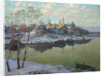 Early Spring, A City at the River, 1916 by Anonymous