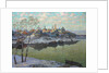 Early Spring, A City at the River, 1916 by Anonymous