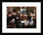 An Omnibus ride to Piccadilly Circus (Mr Gladstone travelling with ordinary passengers), 1885 by Anonymous