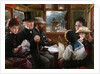 An Omnibus ride to Piccadilly Circus (Mr Gladstone travelling with ordinary passengers), 1885 by Anonymous