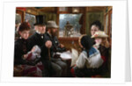 An Omnibus ride to Piccadilly Circus (Mr Gladstone travelling with ordinary passengers), 1885 by Anonymous