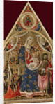 Madonna and Child, with a Bishop, St John the Baptist and Angels, early 15th century by Anonymous
