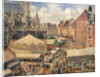 The Fair in Dieppe, Sunny Morning by Camille Pissarro
