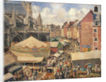 The Fair in Dieppe, Sunny Morning by Camille Pissarro