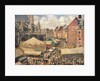 The Fair in Dieppe, Sunny Morning by Camille Pissarro