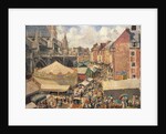 The Fair in Dieppe, Sunny Morning by Camille Pissarro